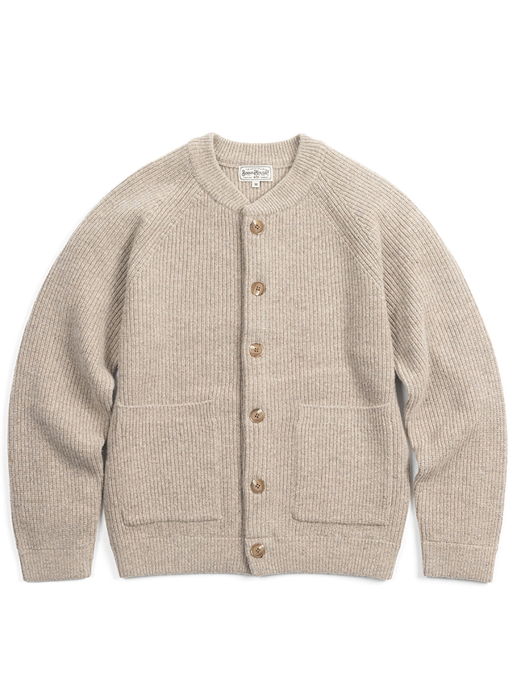 04 LAMBSWOOL ROUND NECK CARDIGAN (OATMEAL)Boogie Holiday(부기홀리데이)