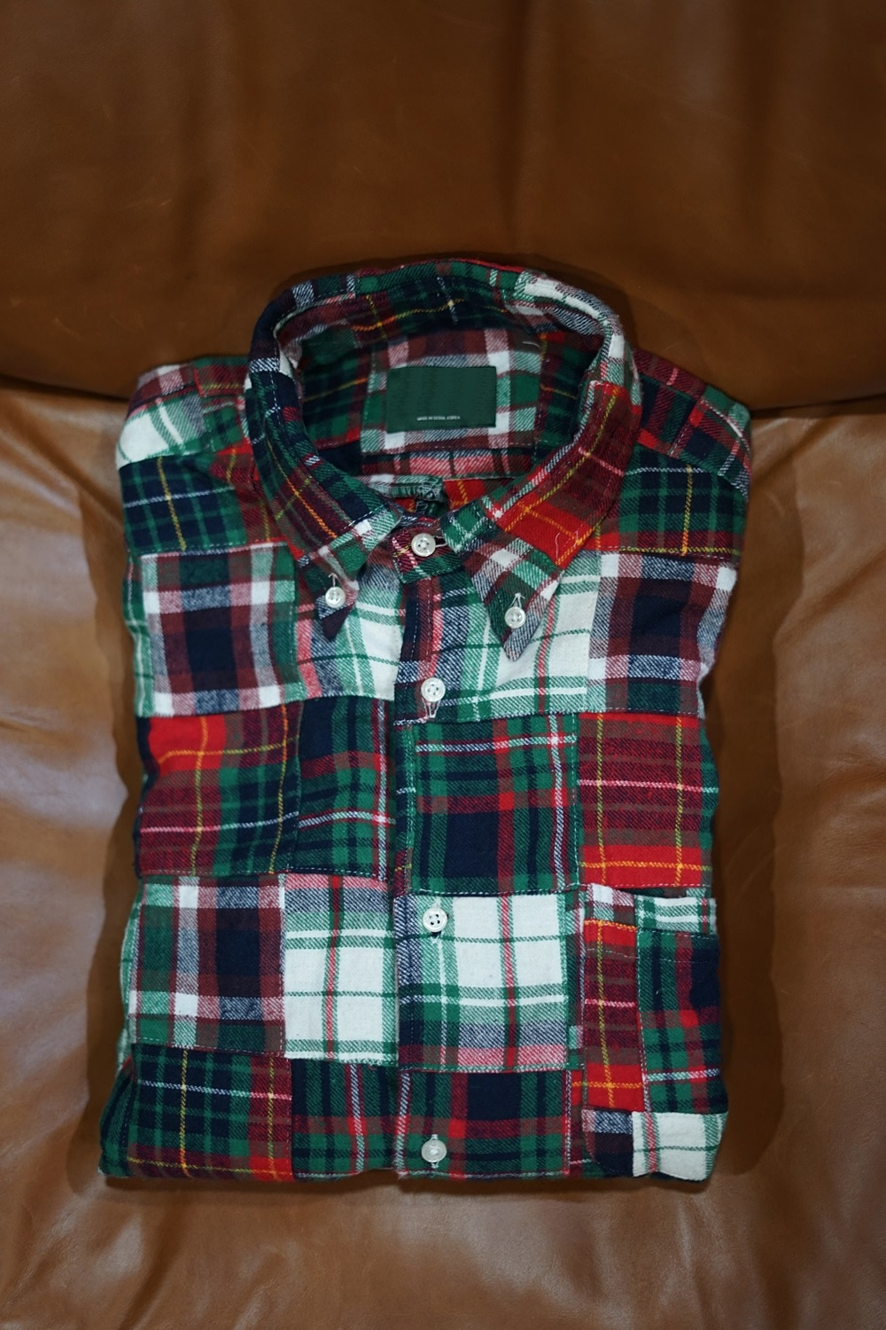 flannel patchwork shirtTANNERY(테너리)
