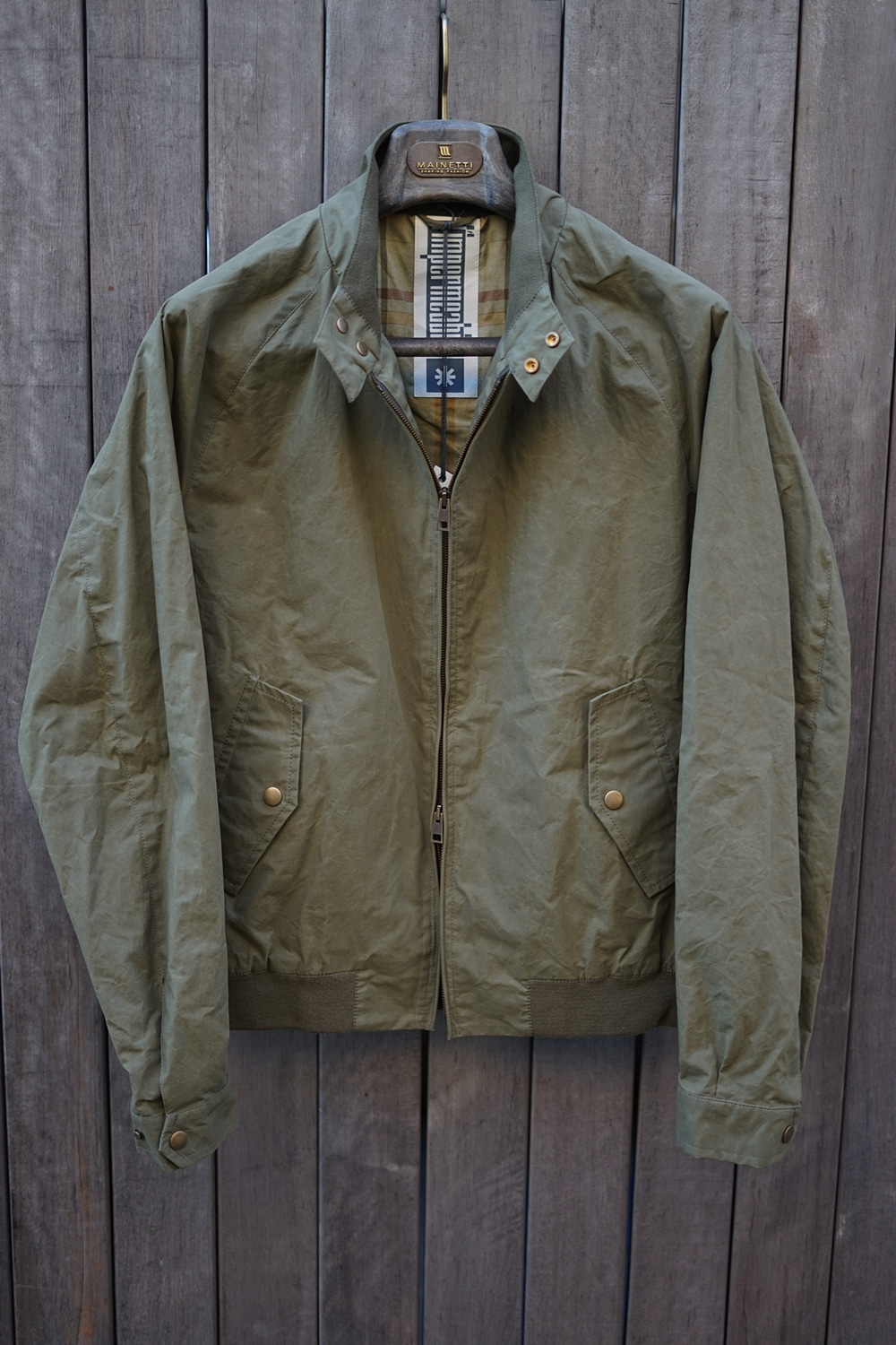 Furio wax cotton jacket OliveLimpermeabile(임페르미아빌레)입점기념 세일