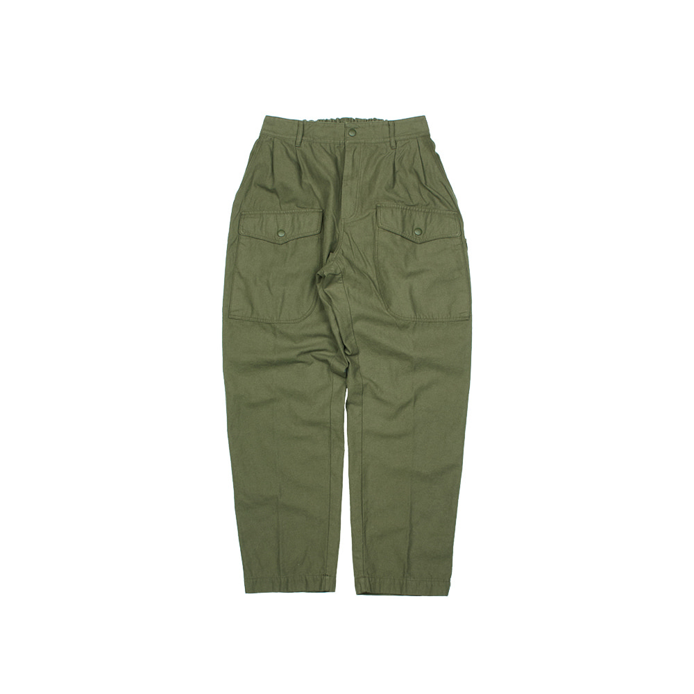 COTTON TWILL AIRCRAFT PANTS [OLIVE GREEN]THE RESQ&amp;Co(더레스큐컴패니)