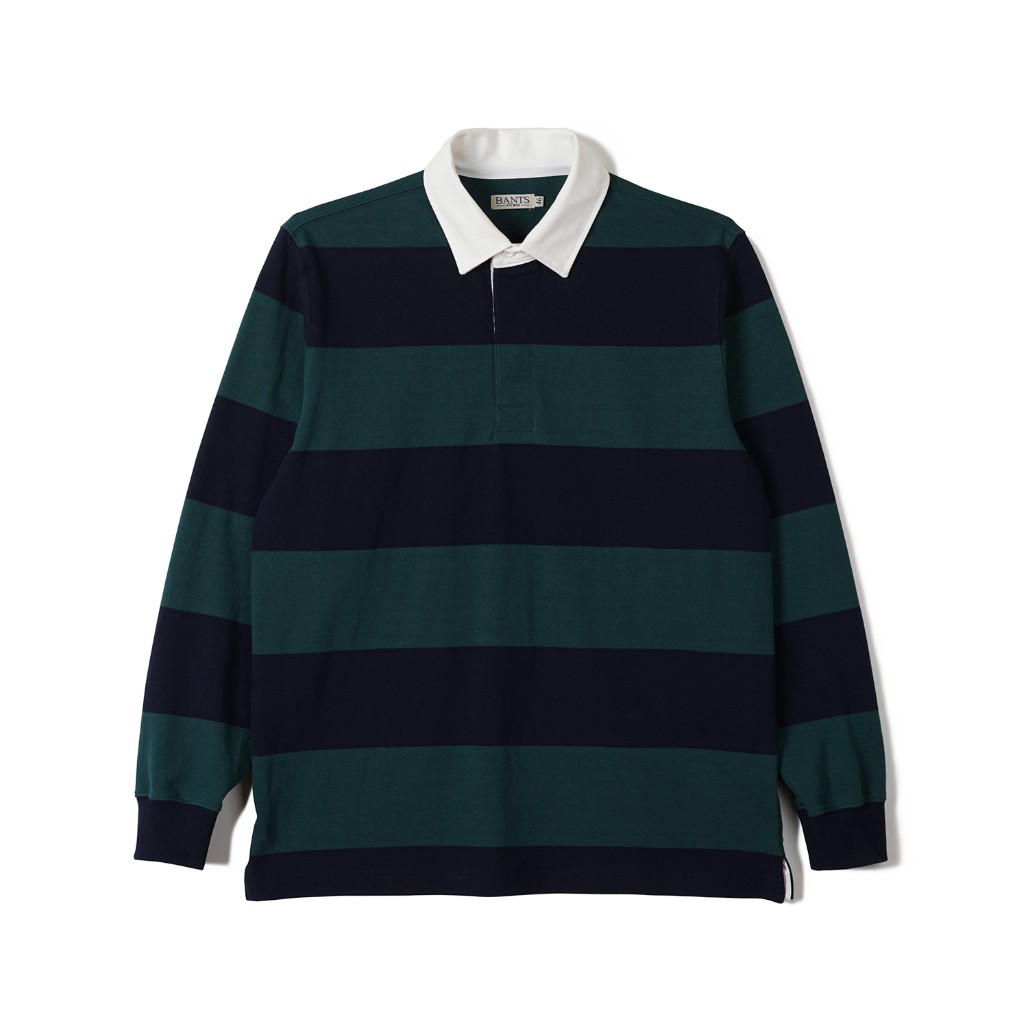 FLB Stripe Cotton Rugby T-shirt - Green x NavyBANTS(반츠)