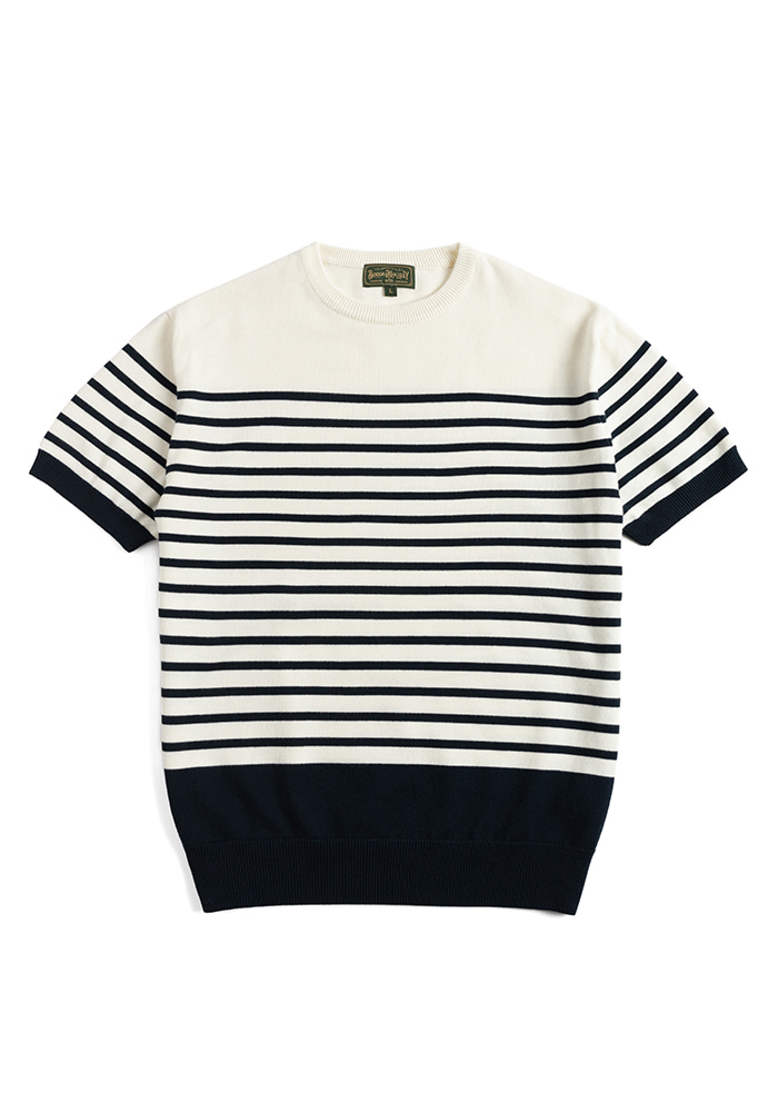 09 KNITTED MARINE T-SHIRT (NAVY)Boogie Holiday(부기홀리데이)