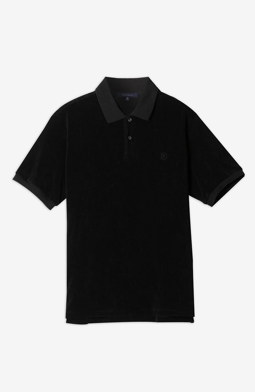 Terry Cotton Polo Shirts _ &quot; Black &quot;MEVERICK(메버릭)