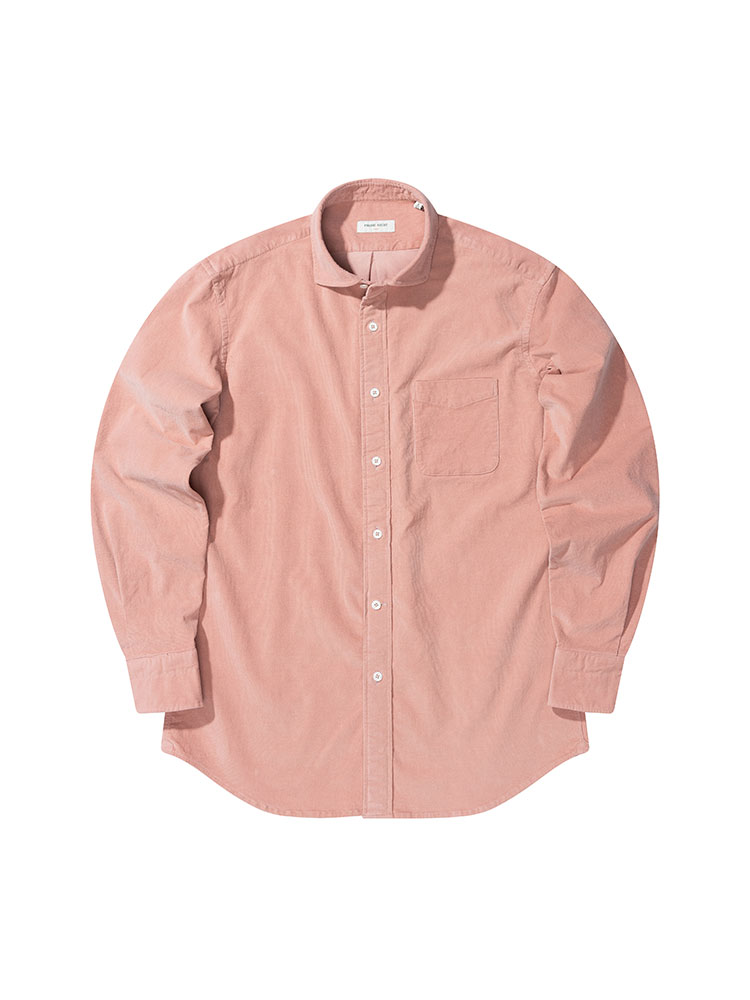 [레귤러] 피렌체 와이드 코듀로이 셔츠 (러스트 핑크)PRODE SHIRT(프로드셔츠)