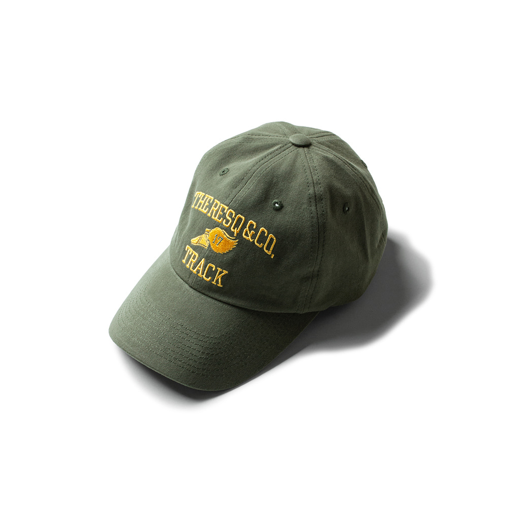 STANDARD BALL CAP [WASHED OLIVE]THE RESQ(더레스큐)