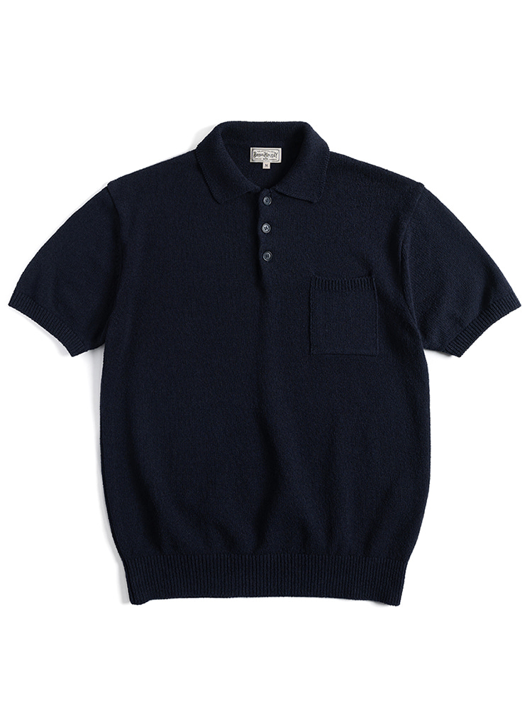 11 BOUCLE POLO SHIRT (NAVY)Boogie Holiday(부기홀리데이)