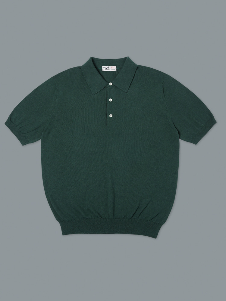 [24ss]Short Sleeve Basic Polo Knit GreenVERNO X TNR(베르노 x 티엔알)