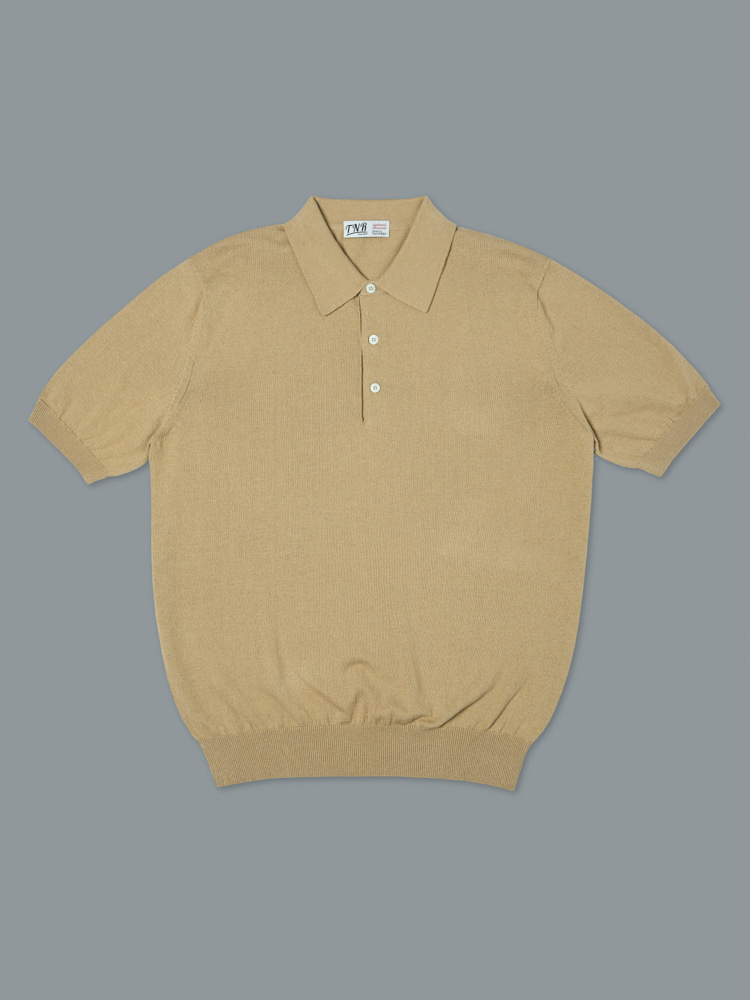 [24ss]Short Sleeve Basic Polo Knit BeigeVERNO X TNR(베르노 x 티엔알)